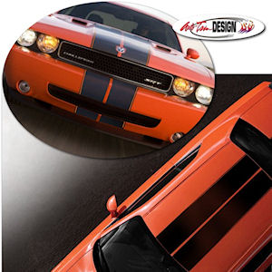 Aufkleber - Rally Stripes \(01\) 08-10 Dodge Challenger
