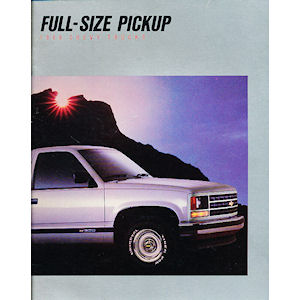 Neuwagenprospekt - 1988 Chevy Trucks \(englisch\)