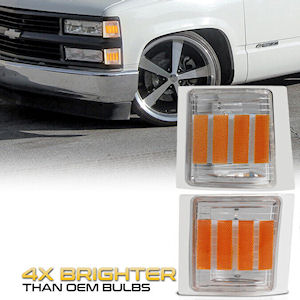 Front-Blinker/Reflektoren LED \(Chrom\) 94-99 Chevy Trucks
