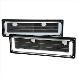 Front-Blinker/Parkleuchten LED D \(schwarz\) 88-99 GM Trucks