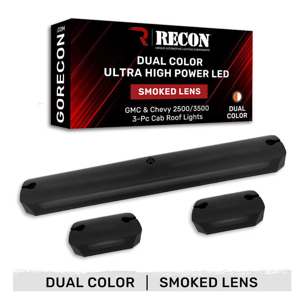 Cab Roof Lights LED (tinted) 07-13 Chevy Silverado