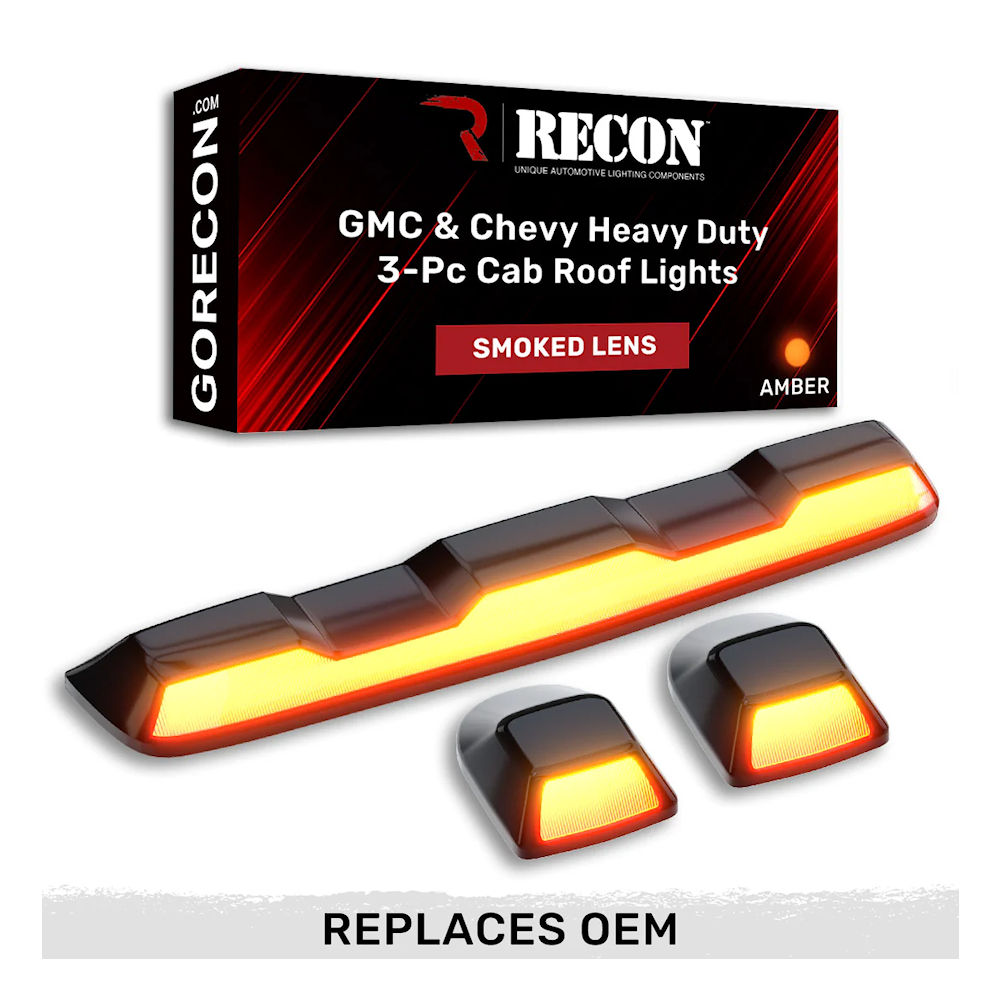 Cab Roof Lights LED (tinted) 20-26 Chevy Silverado HD