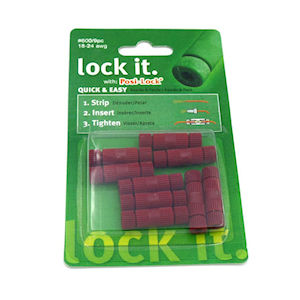 9x Posi Lock In-Line Cable Connectors 600 (PL1824) red