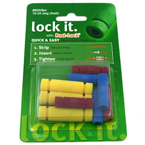 9x Posi Lock In-Line Cable Connectors 3x600/601/602 Mix