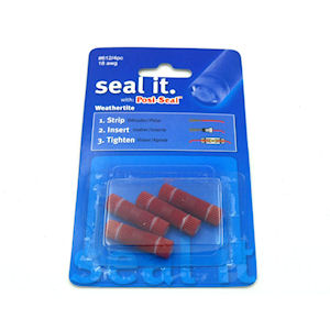 4x Posi-Seal In-Line Cable Connectors Wiring (612) red