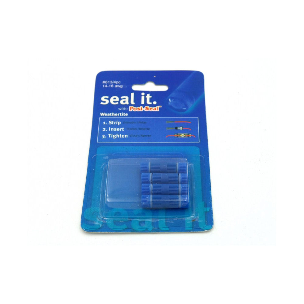 Cable Connector - Posi-Seal In-Line (613) 4x Blue