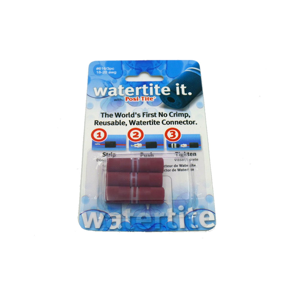 Cable Connector - Posi-Tite Watertite (616) 3x Red