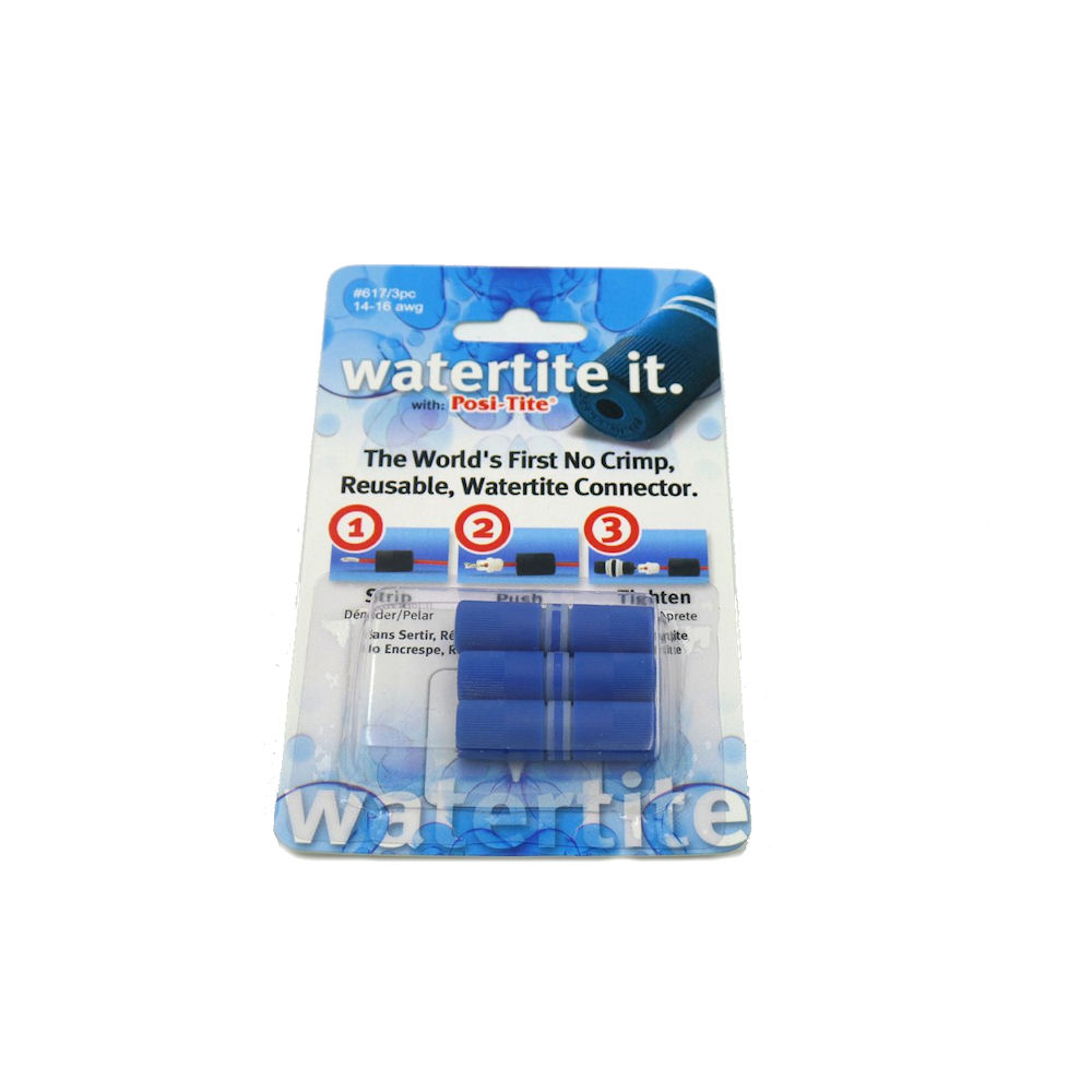 Cable Connector - Posi-Tite Watertite (617) 3x Blue