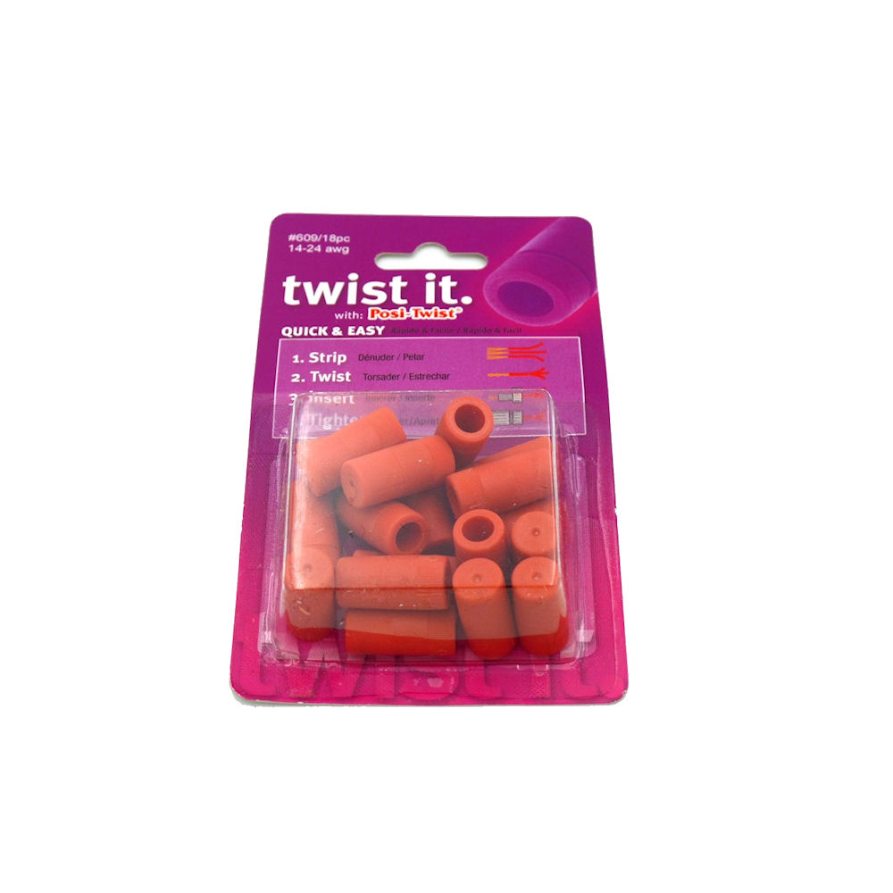 Cable Connector - Posi-Twist Multi Wire (609) 18x Orange