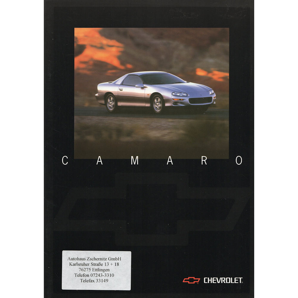 Car Sales Brochure - 1999 Chevy Camaro (german)