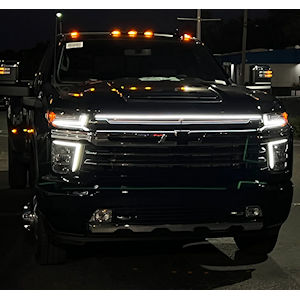LED Grille Lights (silver/tinted) for 2020-23 Silverado