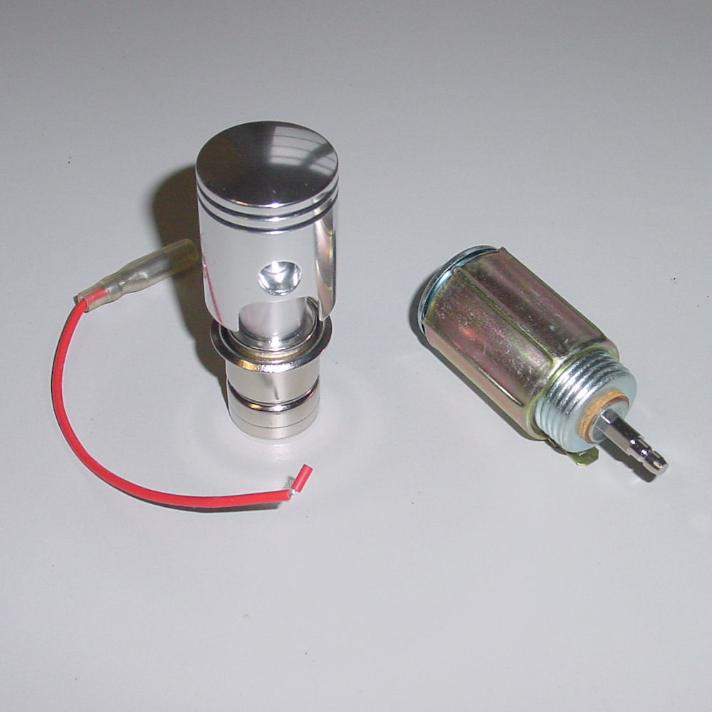 12V Cigarette Lighter with Piston Knob (Chrome) from Foliatec