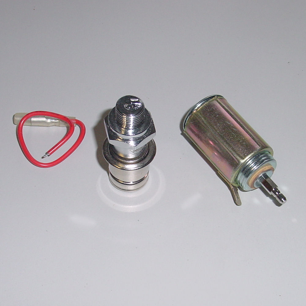 12V Cigarette Lighter with Spark Plug Knob (Chrome) from Foliatec