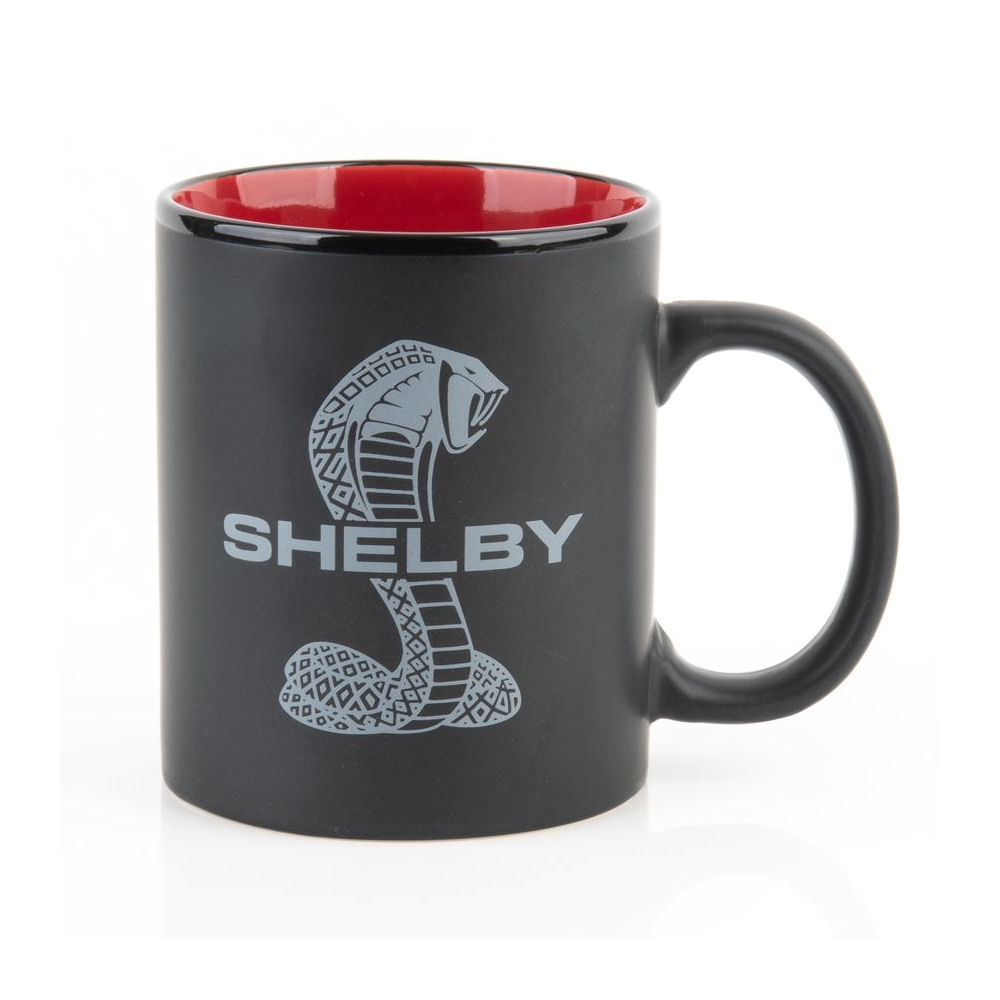 Coffee Mug - SHELBY Ceramic Cup (black/red)
