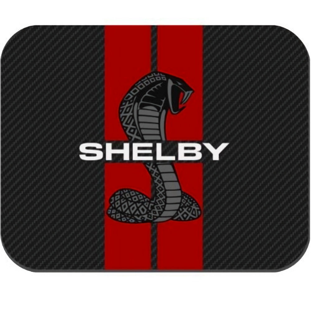 Computer Mouse Pad (Shelby Snake) Karbon/rot