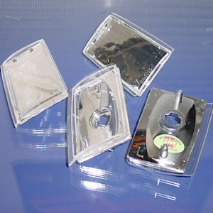 Corner Lights/Reflectors Chrome for 94-99 Chevy Trucks