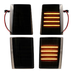 Black LED Sidemarker Signals 1988-1993 Chevy Trucks