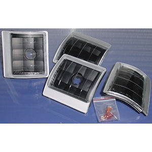 Corner Lights/Reflectors (black) for 1994-98 GMC Sierra