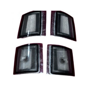 Corner Lights/Reflectors Black for 1994-99 Chevy Trucks