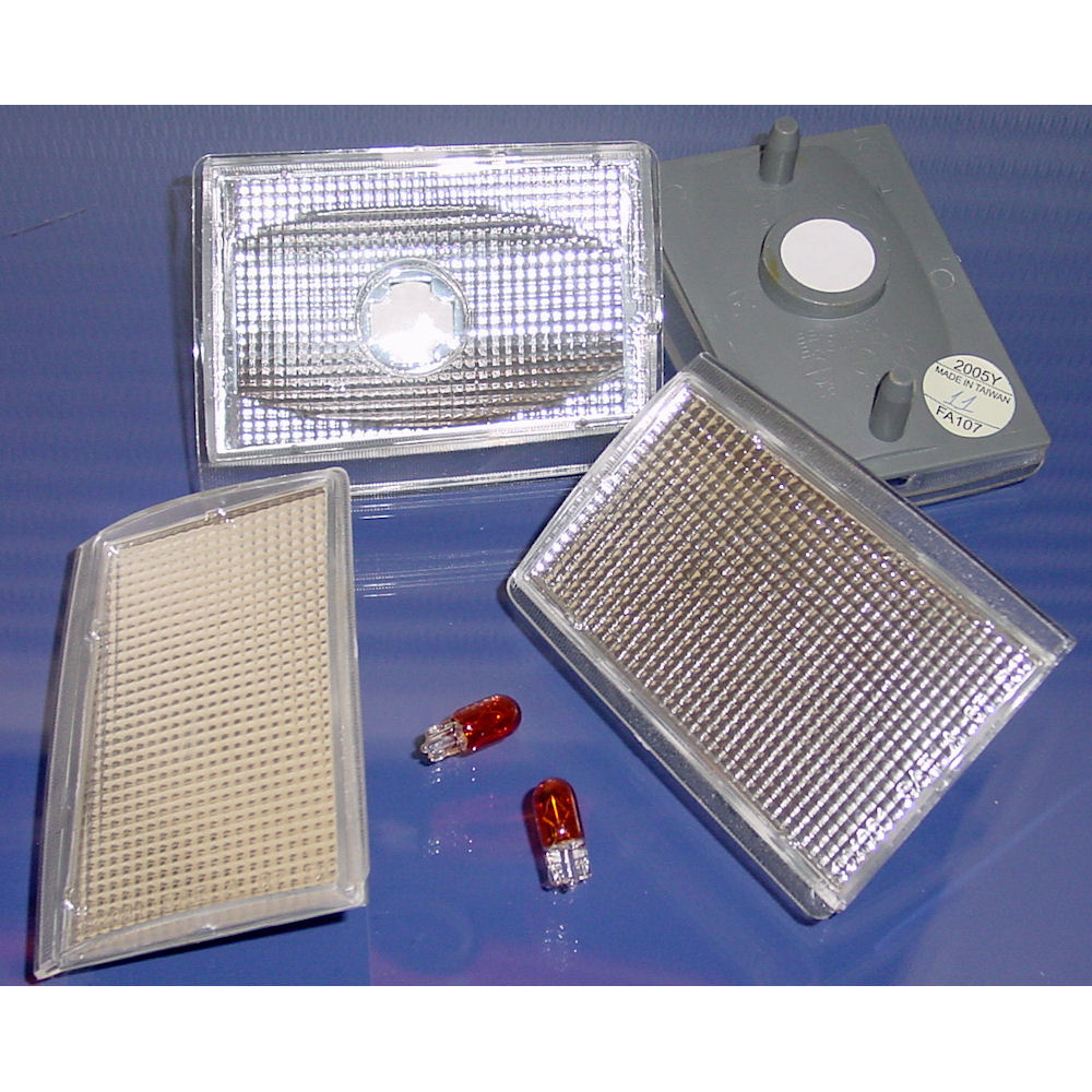 Corner Lenses/Reflectors (clear) 88-93 GMC Trucks