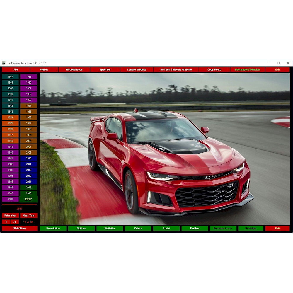 DVD/ROM - Anthology 67-17 Chevy Camaro (english)