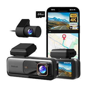 Botslab G980H Dashcam 4K w/Starvis+ADAS (Front+Rear)