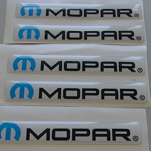 3D Diamond Mopar Sticker 100x16mm for 1994-2024 Dodge