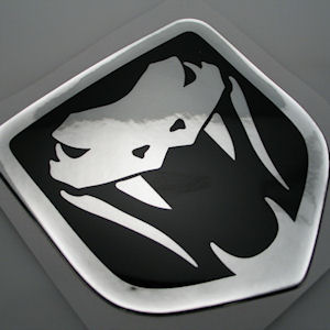 3D Diamond Sticker for 03-10 Dodge Viper SRT10 100x94mm