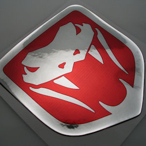 3D Diamond Sticker 2003-2010 Dodge Viper SRT10 100x94mm