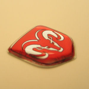 1x 3D Diamond Sticker (20x19mm) f�r 1994-24 Dodge RAM