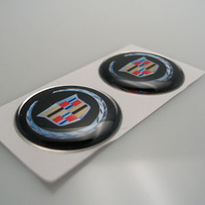 1x 3D Diamond Sticker 23mm for Cadillac Esccalade/XLR