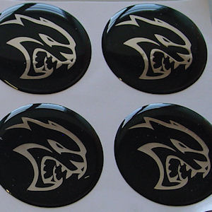 1x 3D Diamond Sticker 60mm from 2015-2024 Dodge Hellcat
