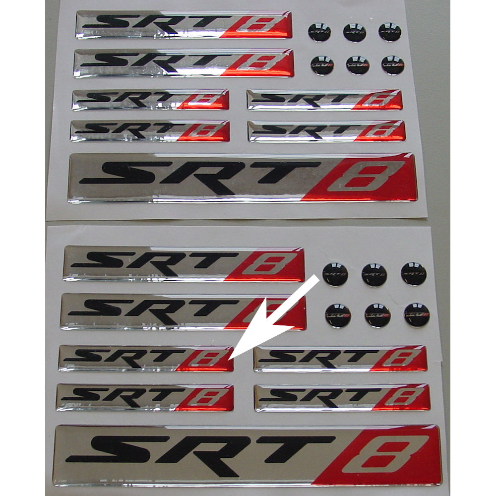 Decal - 3D Diamond (70x11mm) 06-24 Dodge SRT8