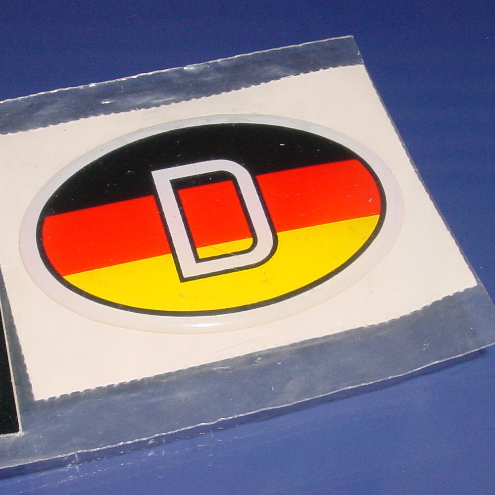 Decal - 3D Diamond (80x55mm) Germany Flag/Banner