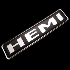 3D Diamond Sticker (85x18mm) for 2002-2024 Dodge HEMI