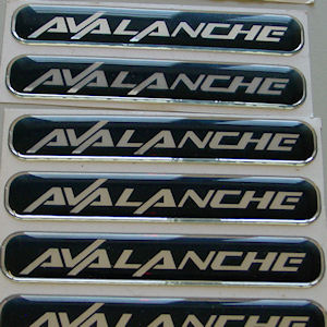 1x 3D Diamond Sticker (92x15mm) 2002-13 Chevy Avalanche
