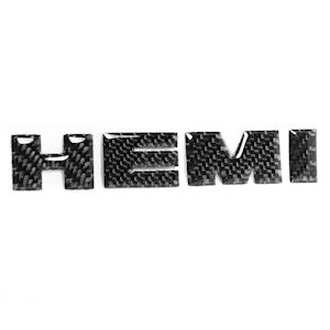 3D Diamond HEMI Sticker Real Carbon for 2002-2026 Dodge