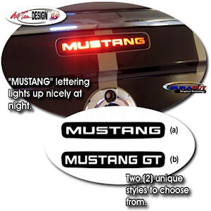 1x Decal for 3rd Brake Light for 2005-2009 Ford Mustang