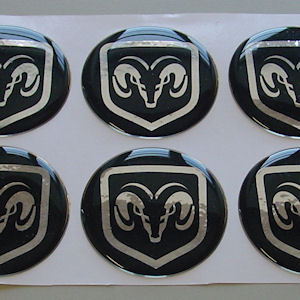 1x 3D Diamond Sticker 50mm 1994-2018 Dodge RAM Trucks