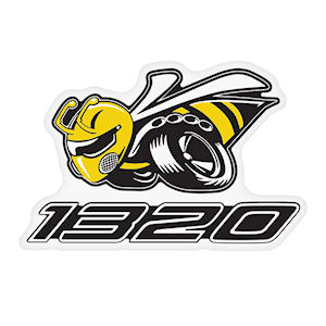1x Dodge Angry Bee 1320 Sticker (76x50mm)