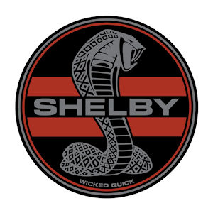 1x Sticker SHELBY Tiffany Snake Stripes (76mm)