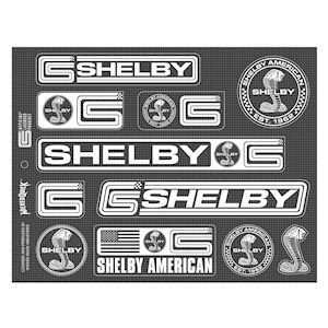 1 Set Sticker Shelby Snake Carbon Fiber (11 Decals)