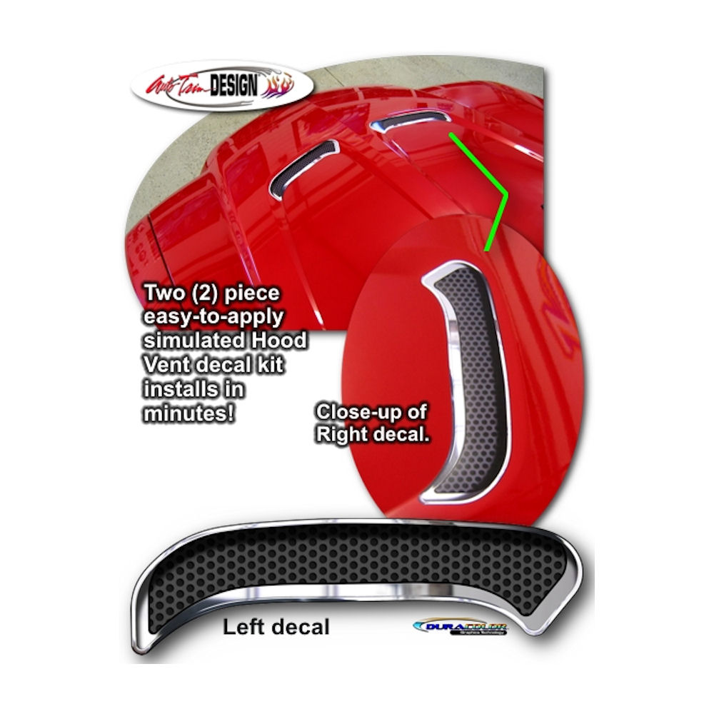 Decals - Hood Vents Graphic (01) 11-14 Dodge Charger