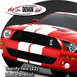 ATD Rally Stripe Graphic Kit 2007-09 Shelby GT500 Conv.