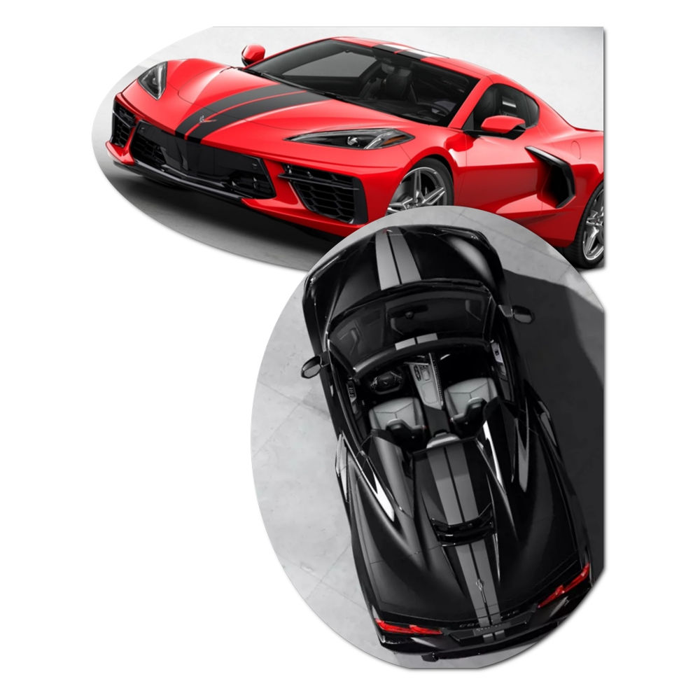 Decals - Rally Stripes (01) 20-24 Chevy Corvette Targa