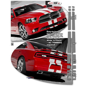ATD Rally Stripe Graphic Kit for 2015-24 Dodge Charger