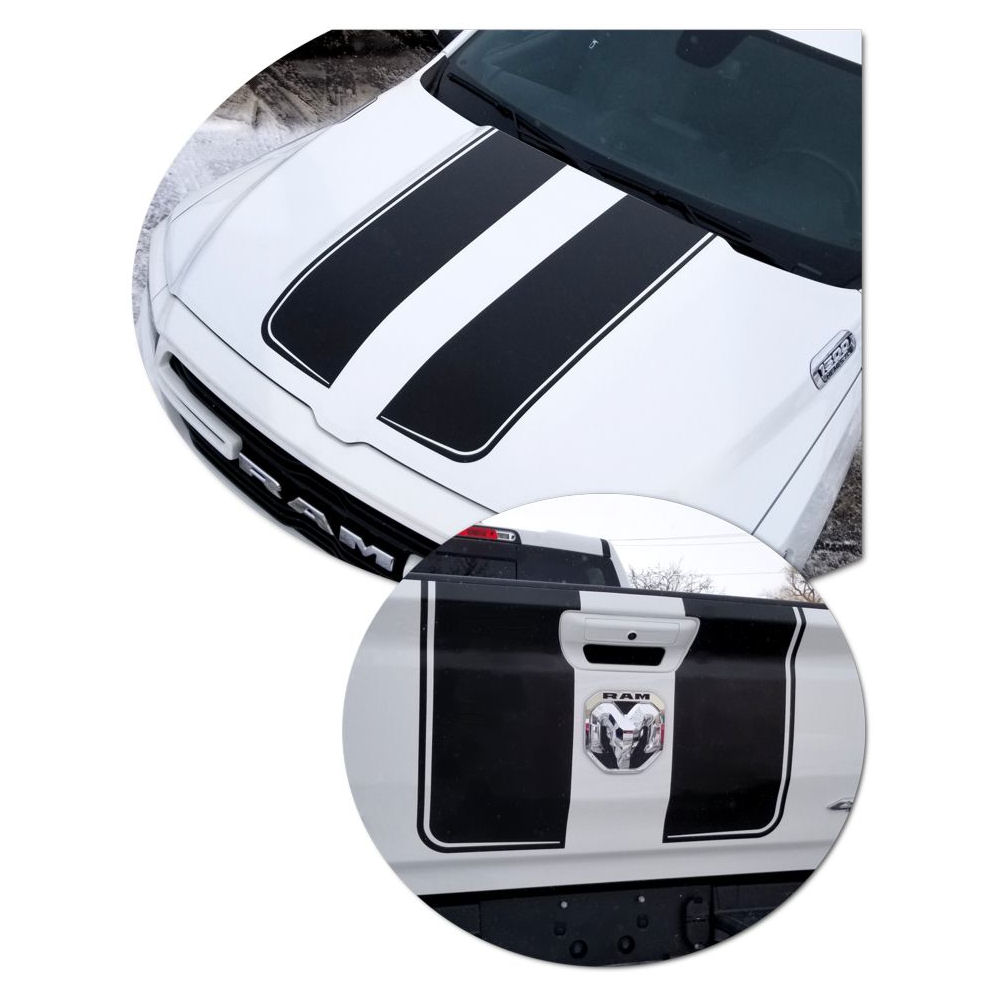 Decals - Rally Stripes (04) 19-24 Dodge RAM 1500