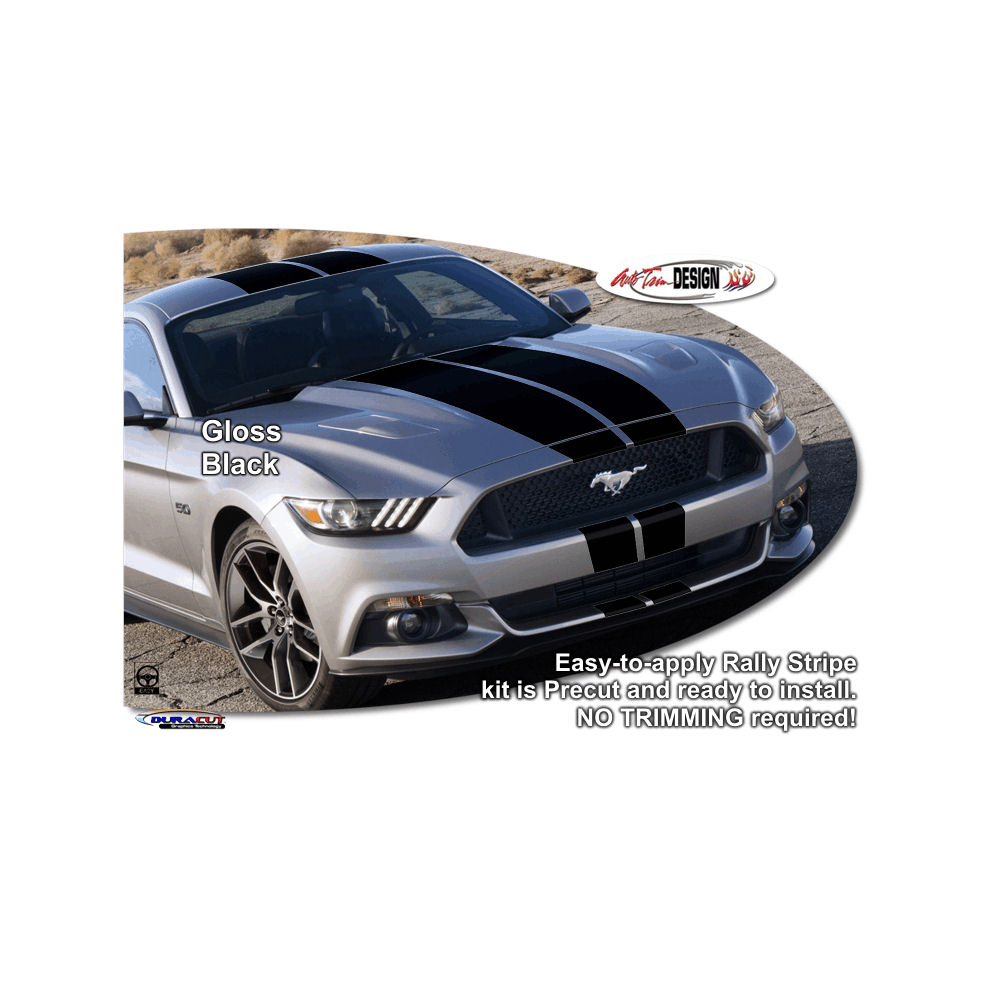Decals - Rally Stripes (07) 15-23 Ford Mustang Coupe