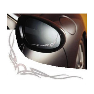 Tribal Tattoo Graphic Foils (black) for the Side Mirror
