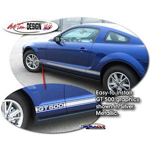 ATD Side Stripe Graphic Kit for 2007-2022 Shelby GT500